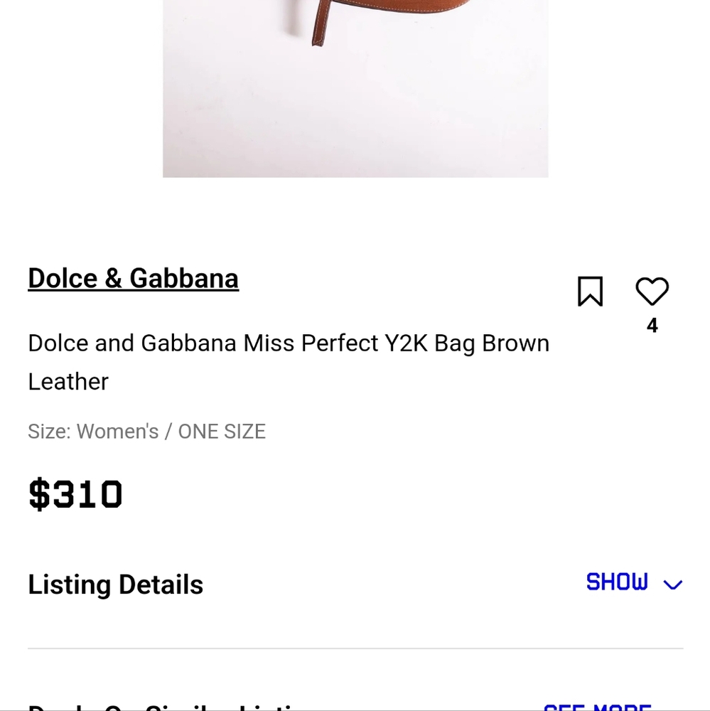 Dolce & Gabbana Miss Perfect Shoulder Bag D&G Y2K - Picture 9 of 9
